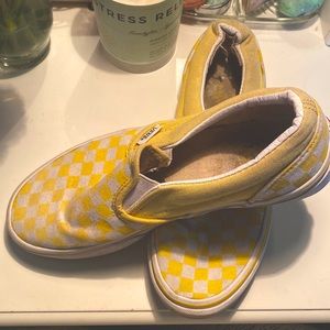 Vans - Yellow and White checkered print